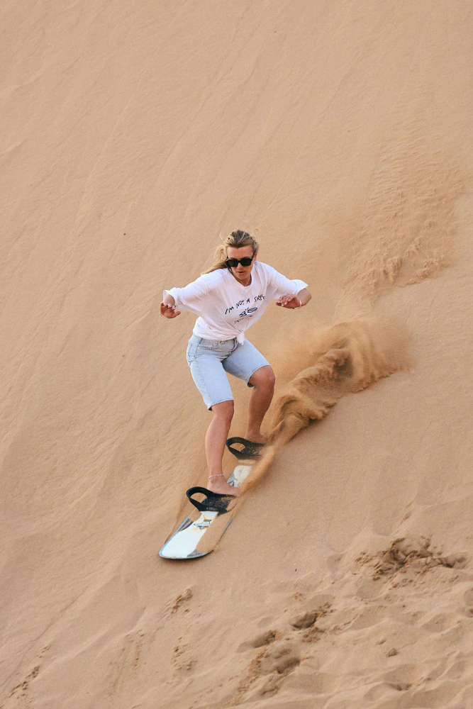 Sandboarding in Timlaline
